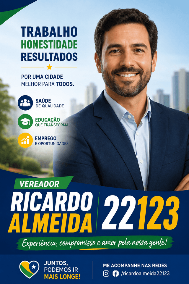 Arte de campanha — Ricardo Almeida, vereador